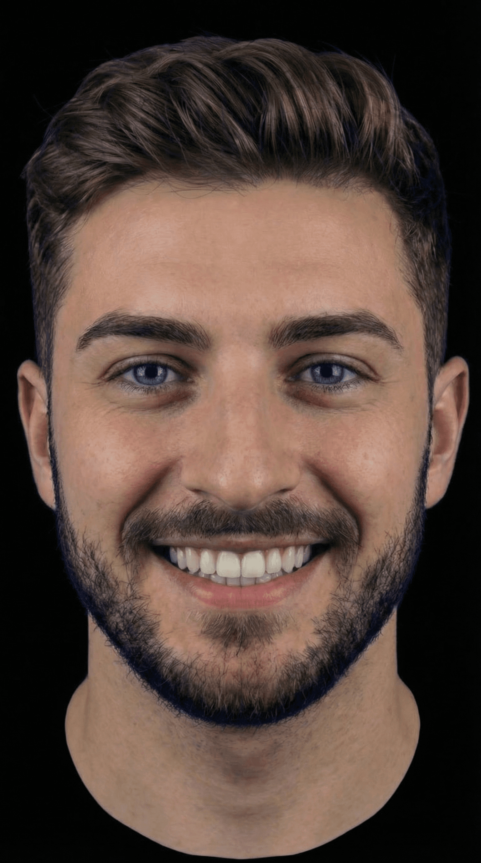 3D Face Sculpture before